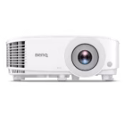 "نمای جلوی پروژکتور BenQ MX560 با لنز مرکزی و طراحی سفید ساده"