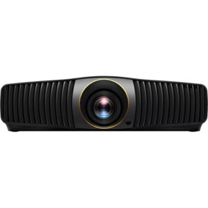 پروژکتور BenQ W5800 با لنز مرکزی و قاب مشکی برای سینمای خانگی