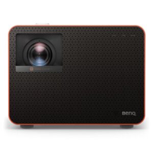 پروژکتور BenQ X3100i با طراحی سفید و لنز مرکزی مناسب گیمینگ